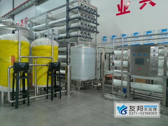 6 吨 / 小时反渗透 + 浓水回收设备安装现场